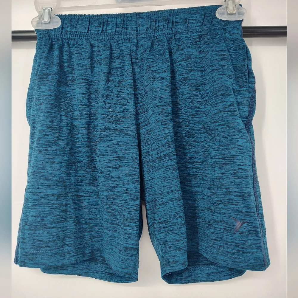 Old Navy Active Kids Blue Heathered Athletic Shorts Size Small 6/7